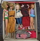 ✨ Vintage Barbie Doll Lot w/ Carrying Case 3 Barbie Dolls Bonus Doll Clothes...