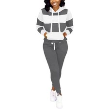 Piece Outfits For Women Jogging Suits Casual Tracksuit Hoodie Long Sleeve Swe...