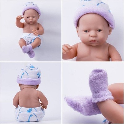 Sale Realistic Lifelike 9.5''full Gift Newborn Reborn Silicone Baby Doll Soft