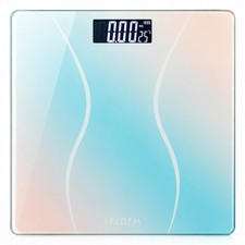 Home Weight Scale with Backlit LCD Display and Unit Switch for kg lb Preference