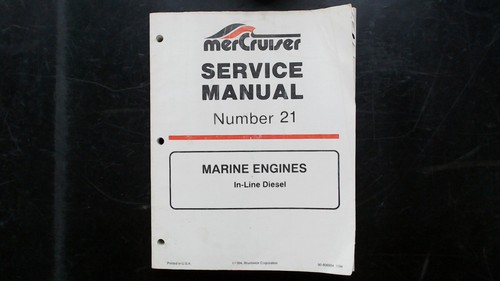 MerCruiser Marine Engines Service Manual Number 21 Part 90-806934 1994 - Picture 1 of 2