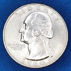 1960-D Washington Quarter - Uncirculated Mint State - 90% Silver