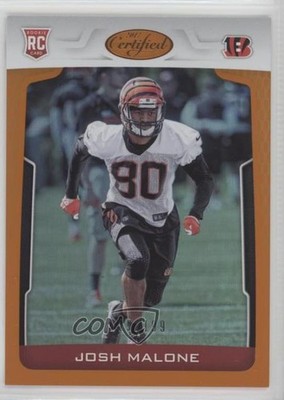 2017 Certified Rookies Mirror Orange /199 Josh Malone #137 z5b