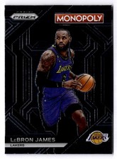 2023-24 Prizm Monopoly LeBron James PS9 Lakers Chrome Insert King