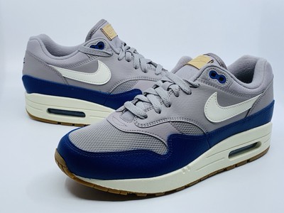 Nike Air Max 1 Royal Blue Beige Grey Sail Shoes AH8145-008 Men's Size 7.5