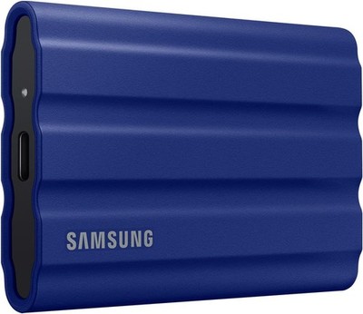 Samsung T7 Shield 2TB - Tragbare SSD Blau USB 3.2 Gen2 - 1050MB/s