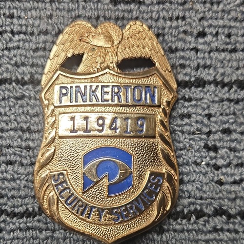Pinkerton Collectible Security Services Badge 119419 Security Services Badge
