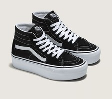 Vans Sk8-Hi Tapered Stackform High top Black White Sneaker Size 5 Women, 3.5 Men