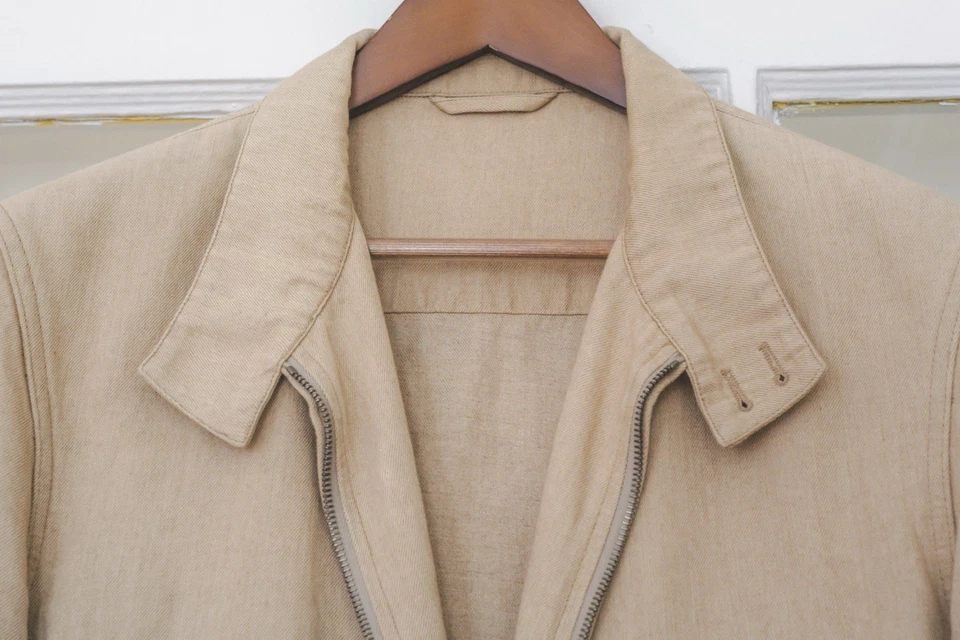 Chaqueta Lardini Hombre Beige Algodón-Lino - Talla 50 Regular - Hecha en Italia Foto 3 de 4