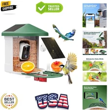 Bird Feeder with Camera with AI Identify Birds Species Solar Panel, Smart Bir...