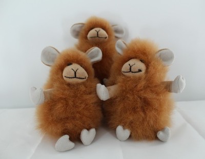 Peru Alpaca Plush Handmade Humorous Pocket Sheep Brown 7''