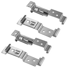 Kfz Kennzeichenhalter Spannhalter für Ford 2x Paar Edelstahl Metall Universal