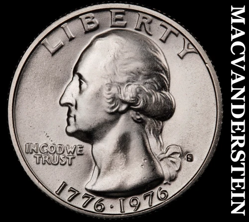 1976-S Silver Washington Quarter - Choice Gem Brilliant Unc  Lustrous  #G9430