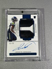 2020 Panini National Treasures Jordyn Brooks #205 RPA Rookie Patch Auto RC /56
