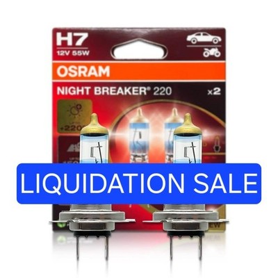 Osram Night Breaker 220 H7 55W Two Bulbs Headlight High Beam Replacement Upgrade
