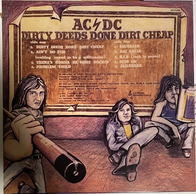 AC/DC - Dirty deeds done dirty cheap - LP reiusse