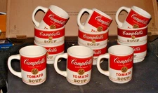 Set Of 12 Vintage Campbells Soup 6 Mugs And 6 Bowls Made In USA Excellent Shape