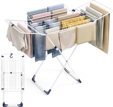 Clothes Drying Rack, Metal Drying Rack Clothing, Laundry Rack Foldable, Space-Sa