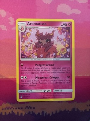 Pokemon Karte Aromatisse Unbroken Bonds Rare 142/214 Near Mint