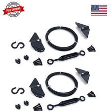Durable Anti Sag Gate Kit for Wooden Fence, Anti-Sag Gate Support Cable Kit i...