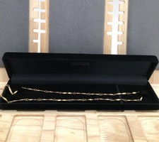 Nikken Therapy Magnetic Diamond Cut Gold Tone Chain Necklace 18"-20"