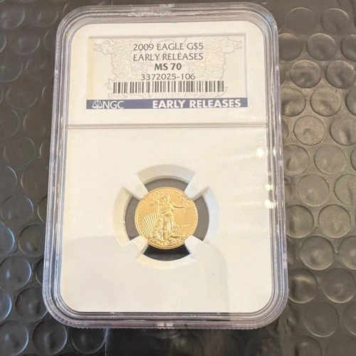 U.S. Mint American Eagle Gold Coin 2009 1/10 oz NGC MS 70 Early Releases