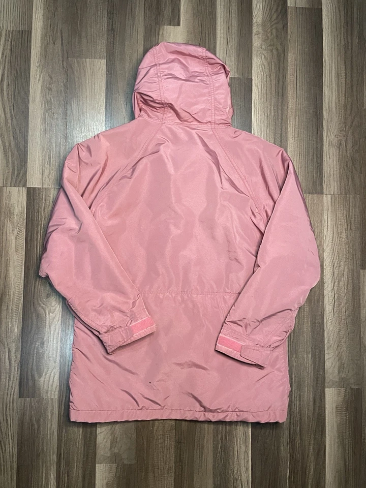 Chaqueta Parka Baxter State Años 80 LL BEAN Hecha en EE. UU. Mujer Lana Rosa Talla M Rara Foto 4 de 4