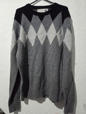 Yoox Size Small Lambswool Womens Jumper Grey Black and White Long Sleeve