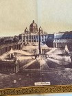 VTG Scarf Landmarks in Rome Italy  Souvenir Coliseum 30" x 30" Square Green/Gold — photo 3