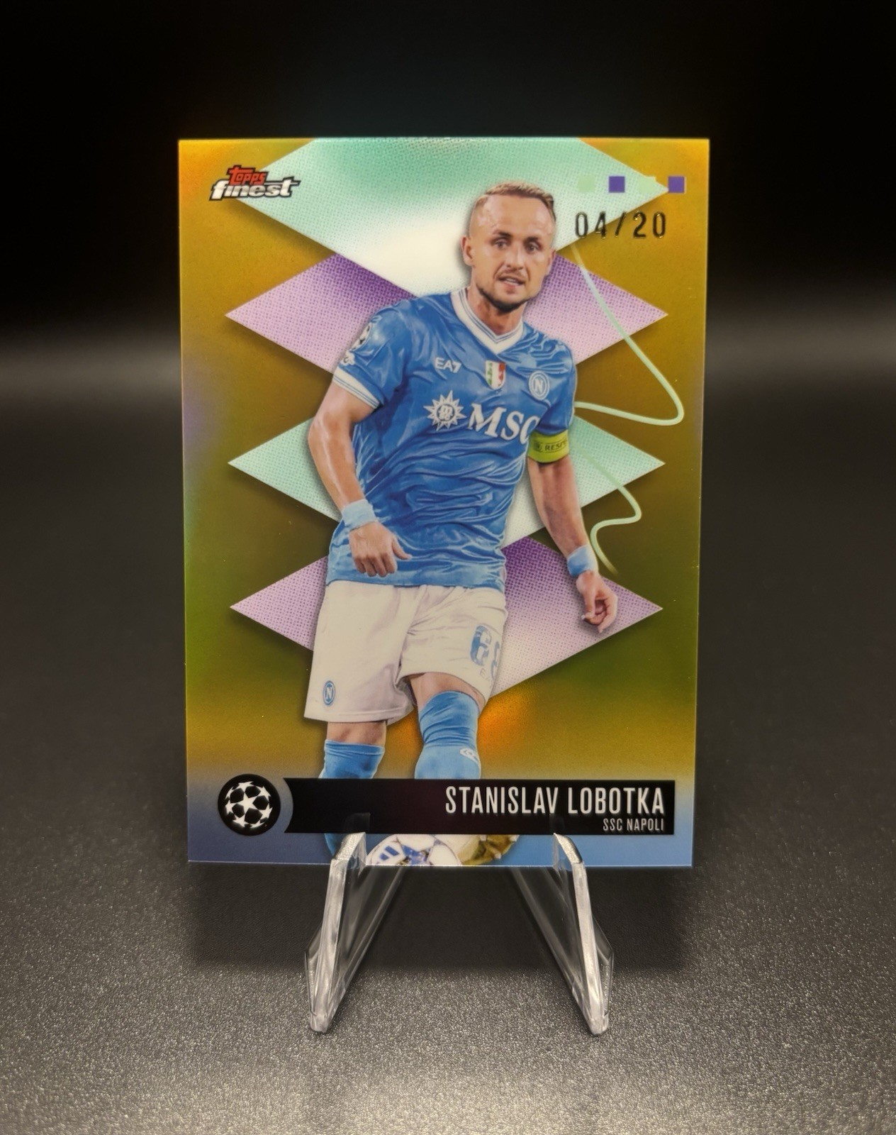 Topps Finest UEFA Champions League 2026 Stanislav Lobotka SSC Napoli #600 04/20