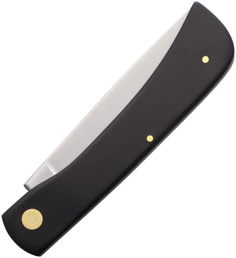 German Eye Clodbuster Folding Knife Stainless Steel Blade Black Synthetic Handle - Image 4 of 4