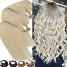 100g Thick Nano Ring Link Hair Extensions 100 Real Human Hair Nano Beads Blonde