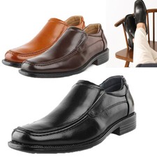 Men's Oxfords Shoes Square Toe Dress Shoes Slip On Casual Shoes Loafers Shoes US