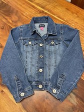 Girls THE CHILDRENS PLACE Blue Denim Jacket Size Medium Size 7-8 AH