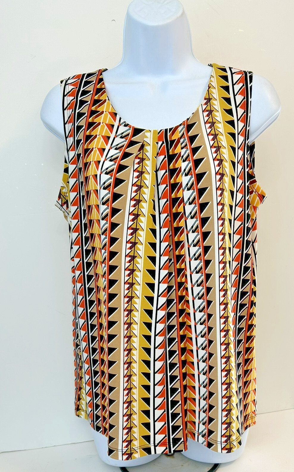 Anne Klein Medium Multicolor Geometric Print Stre… - image 1