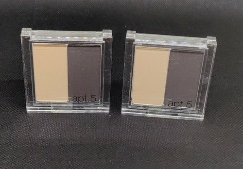 APT. 5 Duo Shadow Eyeshadow Eye Makeup SD-16 BONE/CHARCOAL GREY  (LOT OF 2) - Picture 1 of 3