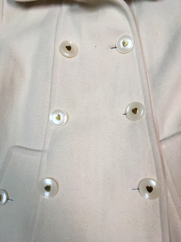 Betsey Johnson Double Breasted Wool Coat, Cream Ivory White, 4 - Picture 5 of 10
