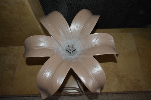 Big Vintage Heavy Metal Steel Flower Flowers Yard Garden Statue Sculpture figure - Picture 14 of 17