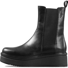 Vagabond Tara Womens Ladies Black Platform Pull On Chelsea Ankle Boots Size 3-8