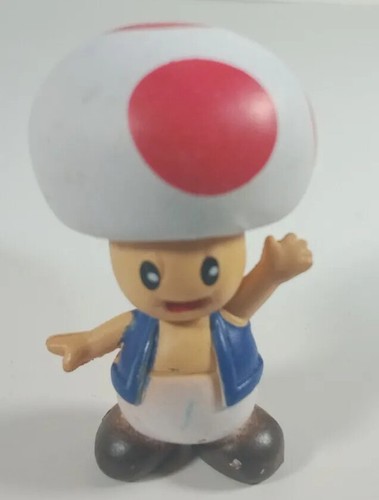 2008 Nintendo Super Mario Bros 1.5” Toad Action Figure - Picture 4 of 4