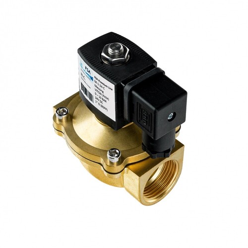 FSA Magnetventil Messing 1" 24V DC 0-10 bar Viton stromlos geschlossen - Bild 7 von 7