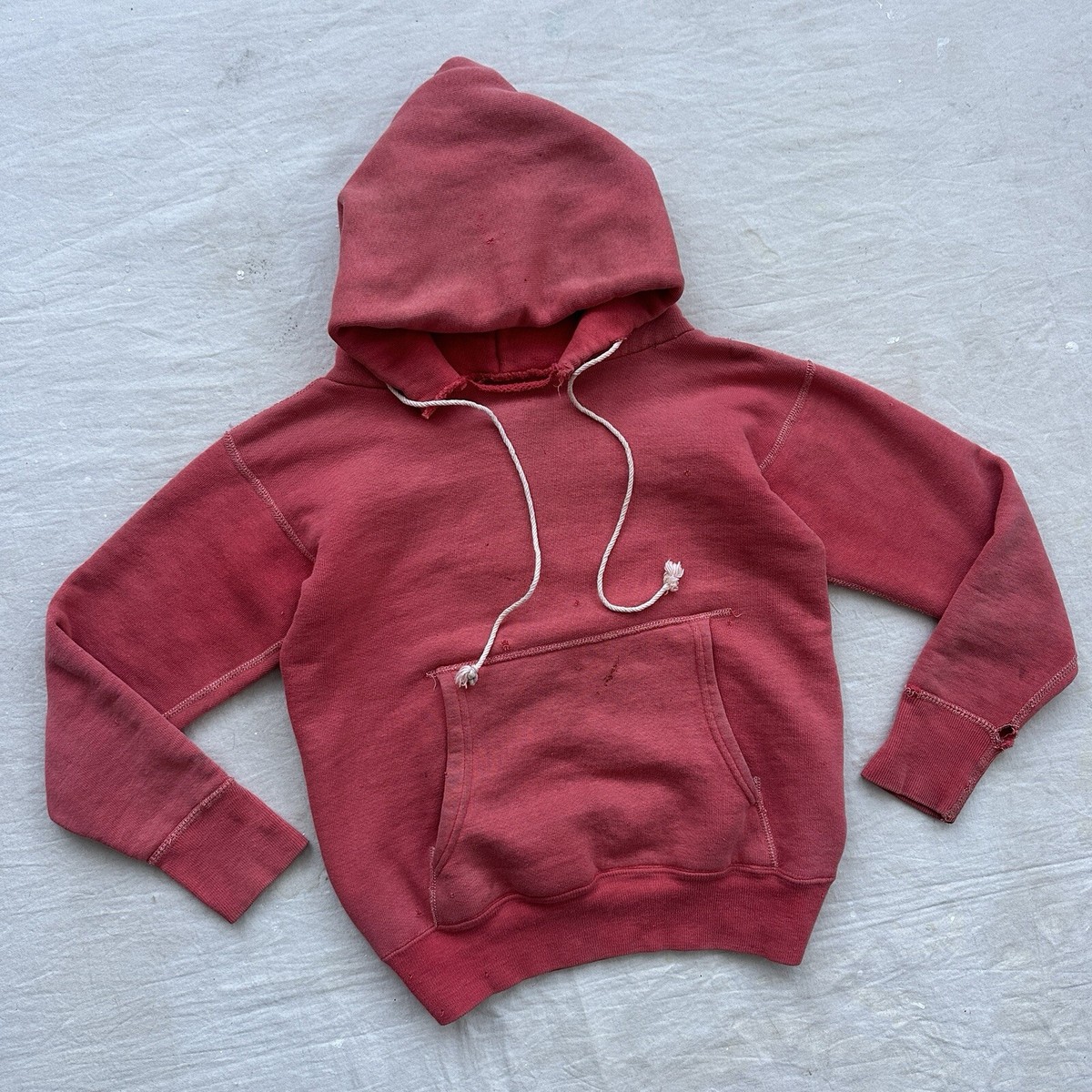 50s 60s vintage sweat セパレート separate Vintage 1950s 60s Faded Red Cotton Hoodie Pullover