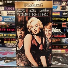 Some Like It Hot 1959 VHS Tested Marilyn Monroe Jack Lemon Tony Curtis Comedy