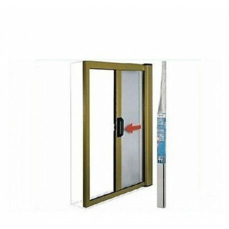 ZANZARIERA IRS BRONZO 140X240H ORIZZONTALE PER BALCONE FINESTRA RULLO ALLUMINO