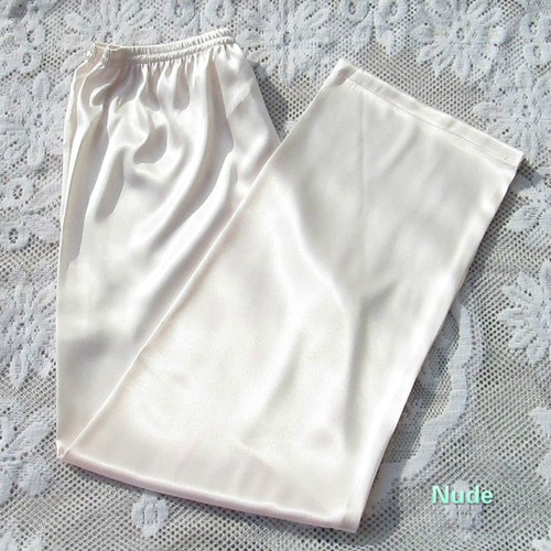 Men Satin Pajamas Lounge Trouser Elastic Waist Baggy Bottoms Nightwear Pants New - Picture 12 of 12