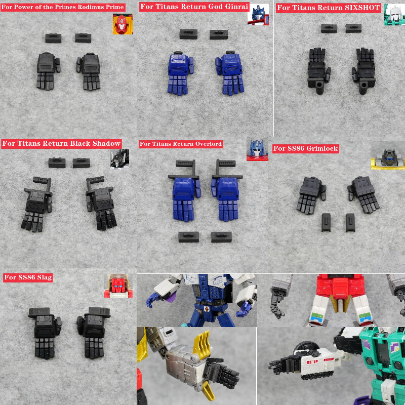 Movable Hand Upgrade Kit For Titans Return SIXSHOT/Overlord/SS86