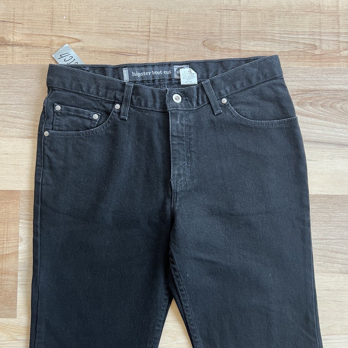 VTG Levi's SilverTab Black Denim Hipster Boot Cut Jeans USA VTG Levi's SilverTab Black Denim Hipster Boot Cut Jeans USA