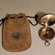 VINTAGE LIQUID FILLED GERMANY ? COMPASS WITH CARRY BAG