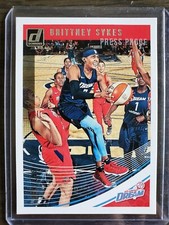 2019 Panini Donruss WNBA Brittney Sykes Press Proof Silver #/199 Atlanta Dream