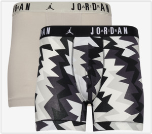 Mens Jordan Flight Boxer Briefs 2-Pack Retro 7 Print Black/Grey #JM0627-023 Sz M